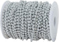 5mm Crafts Faux Pearl Beads Garland Pearl Bead Roll Strand of Pearls to Decorate Floral Centerpieces Wedding Party Favor Christmas Tree(99 Feet Silver)