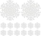 60Pcs Snowflake Paper Placemats Christmas Sliver Glitter Disposable Place Mats Winter Round Sparkle Decorative Table Chargers Xmas Snowflake Decoration for Holiday Festival Dining Tableware