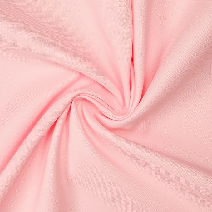 Gee Di Moda Square Tablecloth - 70 x 70 Inch Pink Table Cloth for Medium Square or Round Tables - Heavy Duty Washable Fabric - for Buffet Table, Holiday Party, Dinner, Wedding & Baby Shower