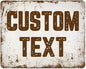 Custom Sign, Custom Street Sign, 11 Font Colors, 13 Font Styles, 4 Hole Options, 22 Sizes, 24x30 Inches, Rust Free DiBound, Fade Resistant, Made in USA by My Sign Center (Rustic)