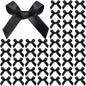 YGDZ 50 PCS Mini Black Bows, Small Stain Ribbon Black Bow for Cake, Tiny Bows for Crafts, Bow Decorations for Party Favors, Balloons