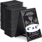 Gerrii Leatherette Table Tents Black PU Leather Menu Covers Bulk Double Sided Frame Sign Holders 2 Side Drink Dessert Menu Folders for Restaurant Coffee Cafe Bar Wedding Supplies(40 Pack,4 x 6 Inch)