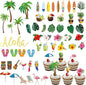54 Pcs Cupcake Toppers and Cake Decorations for Celebrating Birthday, Anniversary, or Party Supplies