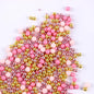 Valentine Sprinkles for Cake Decorating 7 Ounce Rose Gold Pink Sugar Pearl Metallic Sprinkles for Cupcake Toppers, Cookies, Ice Cream Cake Decorationss Baking for Wedding Shower Party
