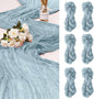 6 Pack Cheesecloth Table Runner 10Ft Christmas Gauze Boho Table Runners for Wedding Decor Bridal Shower Decorations Baby Shower Party(35" x 120")