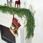 Christmas Cedar Garland for Staircase Real Touch Droopy Bendable Lifelike Faux Xmas Garlands for Decoration Christmas Green Pine Mantle Garland Thanksgiving Table Decorations Outdoor Indoor 5ft
