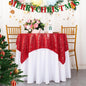 ShinyBeauty Sequin Tablecloth Square 54x54-Inch Red Table Cloths for Round Table Red Sequins Fabric Overlay Glitter TableCloths Linen for Party Small Cover for Wedding Reception