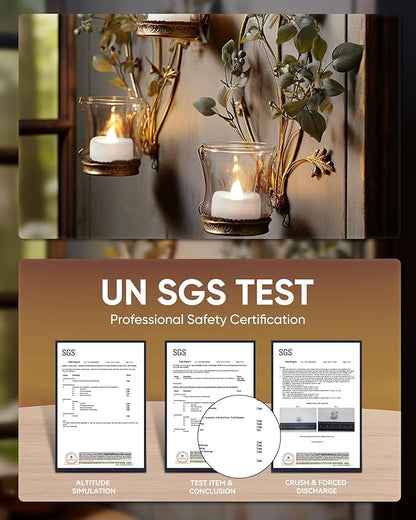 Remote Candles, 12PCS Flameless Tea Lights Candle Battery Operated with Timer, 400+Hours Remote Control LED Tea Lights Votive Candle - 1.5'' D X 1.25'' H- Pure White Light