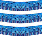 Thick 10 Feet by 15 Inch Royal Blue Foil Fringe Garland - Pack of 3 | Shiny Metallic Tinsel Banner for Parade Floats, Bridal Shower, Wedding, Birthday, Christmas | Wall Hanging Drapes (3)