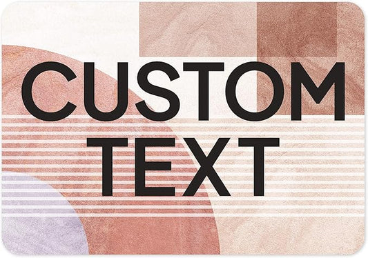 Custom Sign, Custom Street Sign, 11 Font Colors, 13 Font Styles, 4 Hole Options, 22 Sizes, 7x10 Inches, Rust Free DiBound, Fade Resistant, Made in USA by My Sign Center (Mid-Century Modern 1)