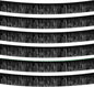 Black Foil Fringe Garland 10FT 6packs, Metallic Foil Tinsel Fringe Banners for Parade Float Decorations Wedding, Birthday Party Graduation (six Black)