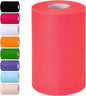 Deep Orange Tulle Fabric Rolls 6 Inch by 100 Yards (300 feet) Tulle Roll Spool Fabric for DIY Tutu Skirt Baby Shower Birthday Party Wedding Decorations Christmas Craft Supplies (Deep Orange)