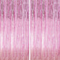 Crosize 2 Pack 3.3 x 9.9 ft Pink Foil Fringe Backdrop Curtain, Streamer Backdrop Curtains, Streamers Birthday Party Decorations, Tinsel Curtain for Parties, Galentines Decor, Preppy, Photo Booth