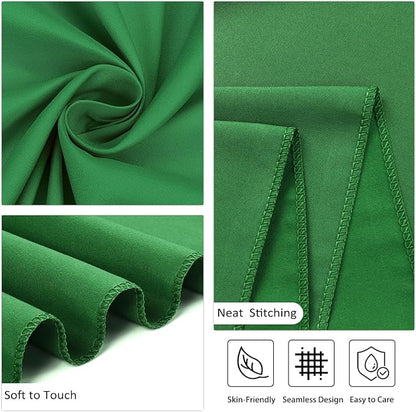 8 Pack Green Round Tablecloth 120 Inch Stain and Wrinkle Resistant Round Green Table Cloth Reusable and Washable Polyester Fabric Table Covers for Buffet Wedding Party and Banquet