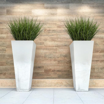 32PCS 17.3" Fake Plants Artificial Wheat Grass Greenery Plastic Plants Fake Grass Artificial Plants for Outdoor Decor Artificial Grass Plant with Greenery Stems for Indoor Home Decoration