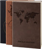 Personal Leather Journal Notebooks | 12 Design, 9 Color - Darkbrown | Journal for Women, Men - Custom Notebook to Write in - Diary for Girls, Women - Personalized Gift Idea for Girl, Boy, Mom and Dad