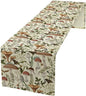 Mushroom Table Runner,Vintage Forest Flower Plant Print Table Runner for Kitchen Dining Table Home Party Decoration 13x108 Inch