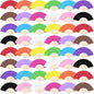 Aneco 48 Pieces Handheld Paper Fans Paper Folding Fans with Bamboos for Wedding Gift, Party, Home, DIY, Multicolor