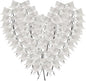 50pcs 3-1/2" Silver Twist Ties Metallic Silver Bows with Twist Tie Bows Fish Tail Cuttiog(Silver.)