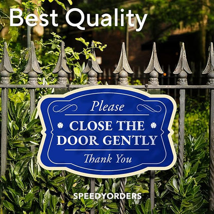 Custom Decorative Outdoor Metal Sign - Personalized Aluminum Sign, 18x12 In, Blue Steel, Waterproof, Made In USA