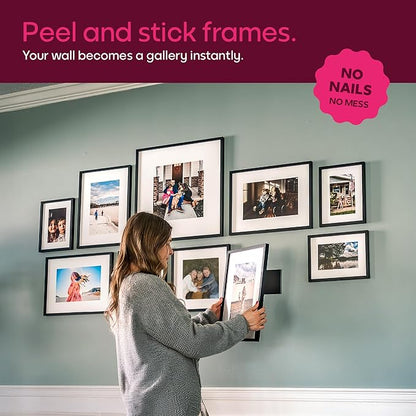 Mixtiles Official - Custom Photo Tiles - Personalized Printed Photos - Magnetic Wall Frames - Adhesive Sticker, No Nails - Various Sizes and Frames - 8x8-tiles-Tile - Canvas Frame