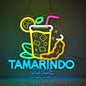 CNBEYOUNG Tamarindo Juice Neon Sign, Neon Lights Hanging Wall Art Decoration for Mexican Restaurant Shop Bar Cafe Kitchen Party Home Decor, USB Powered Ultra Bright Dimmable,12.83x 11.8inches