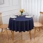 Navy Blue 6 Pack Round 60 Inch Tablecloth, Premium Polyester Table Cloth Washable Table Cover Stain and Wrinkle Resistant Decorative Table Cover for Party Wedding