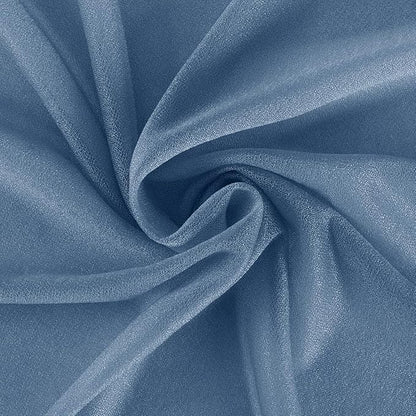 Dusty Blue Fall Elegant Arch Draping Fabric Outdoor 1 Panel 29" × 20Ft Sheer Chiffon Curtain Drapes for Wedding Ceremony Birthday Party Garden Brunch