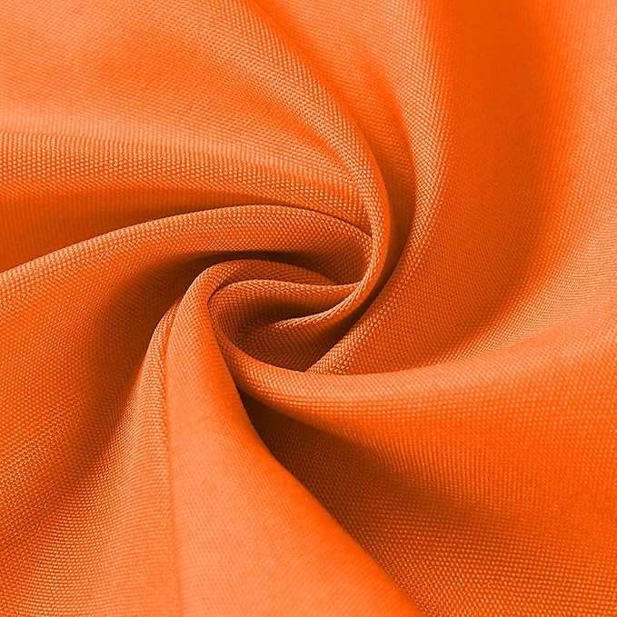 Cupuamon Cloth Napkins 17x17 inch Washable Polyester Dinner Napkins Soft Table Napkins for Wedding Party Dining Banquet(Orange,12PCS)
