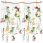 Hoteam 51 Pcs DIY Flower Garland Artificial Hanging Wildflower Backdrop Set Fake Rose Eucalyptus Daisy Poppy Wild Flower Decor for Wedding Party Birthday Home Garden (White,Champagne,Pink)