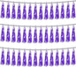 3P Purple Foil Fringe Metallic Tassel Streamers Banner Tassel Garland for Parade Floats, Bachelorette, Wedding, Birthday, Halloween, Christmas, Bridal/Baby Shower Party Decorations