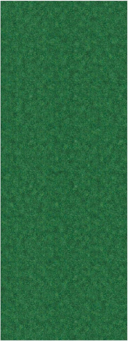 Ottomanson 2'7" x 19' Hallway Runner with Scraper Pile - Extra Durable Non-Slip Rug Mat for Indoor & Outdoor Use - Ideal for Kitchen, Entryway & Garage - High-Traffic Carpet, Green