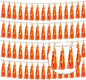 4P Orange Foil Fringe Tassel Banner Garland Metallic Tinsel Streamers Wall Hanging Curtain Backdrop Banner for Parade Floats, Graduation Decorations, Father's Day, Fall, Thanksgiving Party Decoration