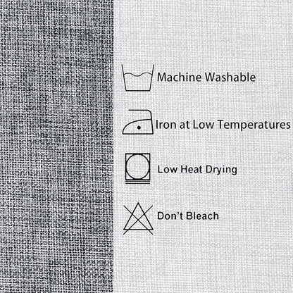 Hiasan Faux Linen Rectangle Tablecloth - Wrinkle and Stain Resistant Washable Table Cloth for Kitchen Dining Room Holiday Table Cover for Party Dinner, Grey, 60 x 120 Inch