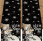 Artoid Mode Black Snowman Snowflake Let it Snow 2PCS Winter Table Runner, Christmas Kitchen Dining Table Decoration for Home Party Decor 13x72 Inch