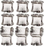 Silver Napkin Rings-12 PCS Heavy Duty Metal Spiral Napkin Rings, Handcrafted Napkin Holders Buckles for Family Dinner, Wedding, Party,Table Decorations - CLEENTABLE