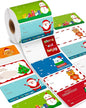 Greingways 500 Christmas Name Tags Stickers - Self Adhesive Labels for Gifts, Bags, Boxes, Wrapping Paper, Christmas Gift Tags Xmas Labels for Gifts Bags Boxes Xmas Holiday Wrapping Paper