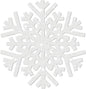 30Pcs Snowflake Paper Placemats Christmas Sliver Glitter Disposable Place Mats Winter Round Sparkle Decorative Table Chargers Xmas Snowflake Decoration for Holiday Festival Dining Tableware