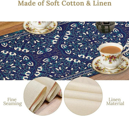 Farmhouse Vintage Flower Table Runner Morris Floral Farmhouse Rustic Coffee Kitchen Home Dining Party Table Decor 13x36in