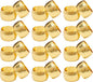 Farmlyn Creek Gold Napkin Ring Set of 12 for Weddings & Events - 1.8 x 1.8 in Zinc Metal Round - Reusable Zinc Design