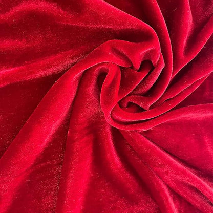 Luxurious Velvet Table Runner, 10ft Wedding Reception Decorations, 20x120inch Soft Velvet Fabric, Table Linen Overlay, Wedding Table Runners (Red, 20X120inch)