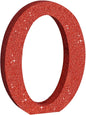 TONIFUL 8 Inch Red Glitter Letter O Table Centerpiece A-Z Red Birthday Party Decorations,Red Alphabet O for Birthday,Chrismas,Graduation,Bridal Shower,Wedding,Anniversary Party Supplies