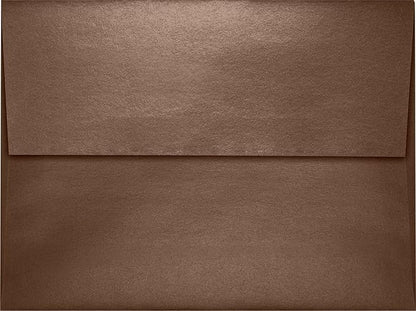 LUXPaper A7 Invitation Envelopes | Peel & Press | 5 1/4" x 7 1/4" | Bronze Metallic | 80lb. Text | 250 Qty