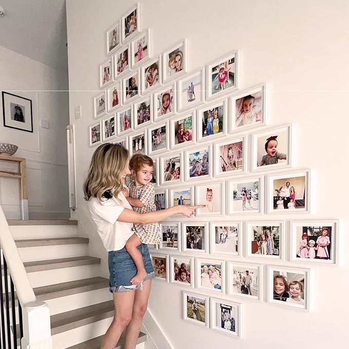 Mixtiles Official - Custom Photo Tiles - Personalized Printed Photos - Magnetic Wall Frames - Adhesive Sticker, No Nails - Various Sizes and Frames - wild-visual-7-Tile - Oak Frame