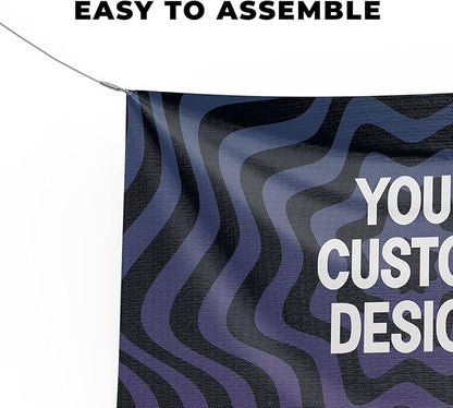 Custom Banner Large By Dreamcontroller | Personalize Polyester Wall Hanging Banner Sign For Outdoor With Image Text Logo For Business Birthday Graduation Event | Made In Usa | Hd Print