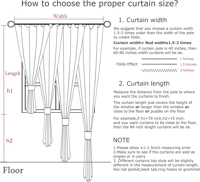 Vision Home Natural Pinch Pleated Semi Sheer Curtains Textured Linen Blended Light Filtering Window Curtains 84 inch for Living Room Bedroom Pinch Pleat Drapes with Hooks 2 Panels 42" Wx84 L