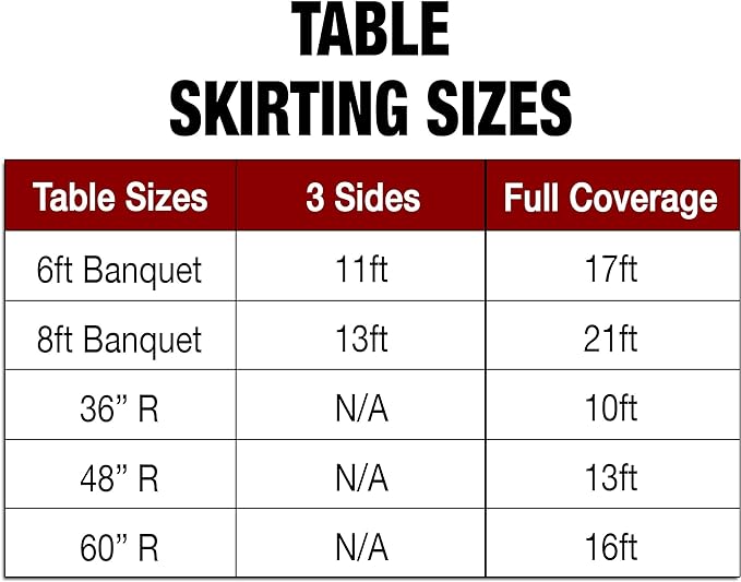 Ultimate Textile Pleat Polyester Fabric Table Skirt - Machine Washable Flame Resistant with Clips for Events, Weddings & Trade Shows, Cut & Sewn in Paterson, NJ - Midnight, 14' Box Pleat