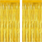Gold Foil Fringe Curtain 3.3×8.3FT 2 Packs, Metallic Tinsel Curtains Party Streamers for Birthday Graduation Baby Shower Decoration (2pcs,3.3FT×8.3FT, Gold)