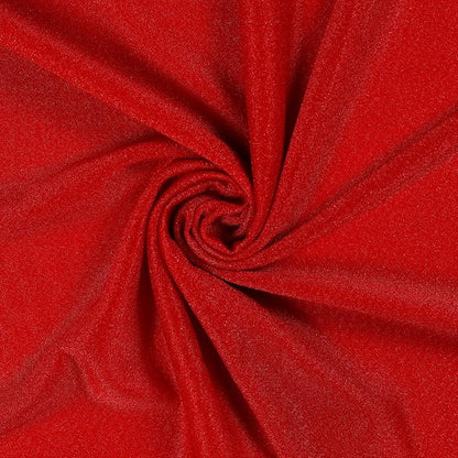 VDS Pack of 2 Panel (30 Inch X 30 Feet) Wedding Arch Draping Fabric Sheer Chiffon Fabric Drapery for Wedding Ceremony Reception Swag Backdrop Canopy Chuppah ARBO Altars Decoration (Red)