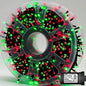 YEGUO 165ft 500 LED Christmas Lights Outdoor Waterproof, Red and Green String Lights Plug in, Green Wire Twinkle Tree Lights Indoor with Timer Memory 8 Modes